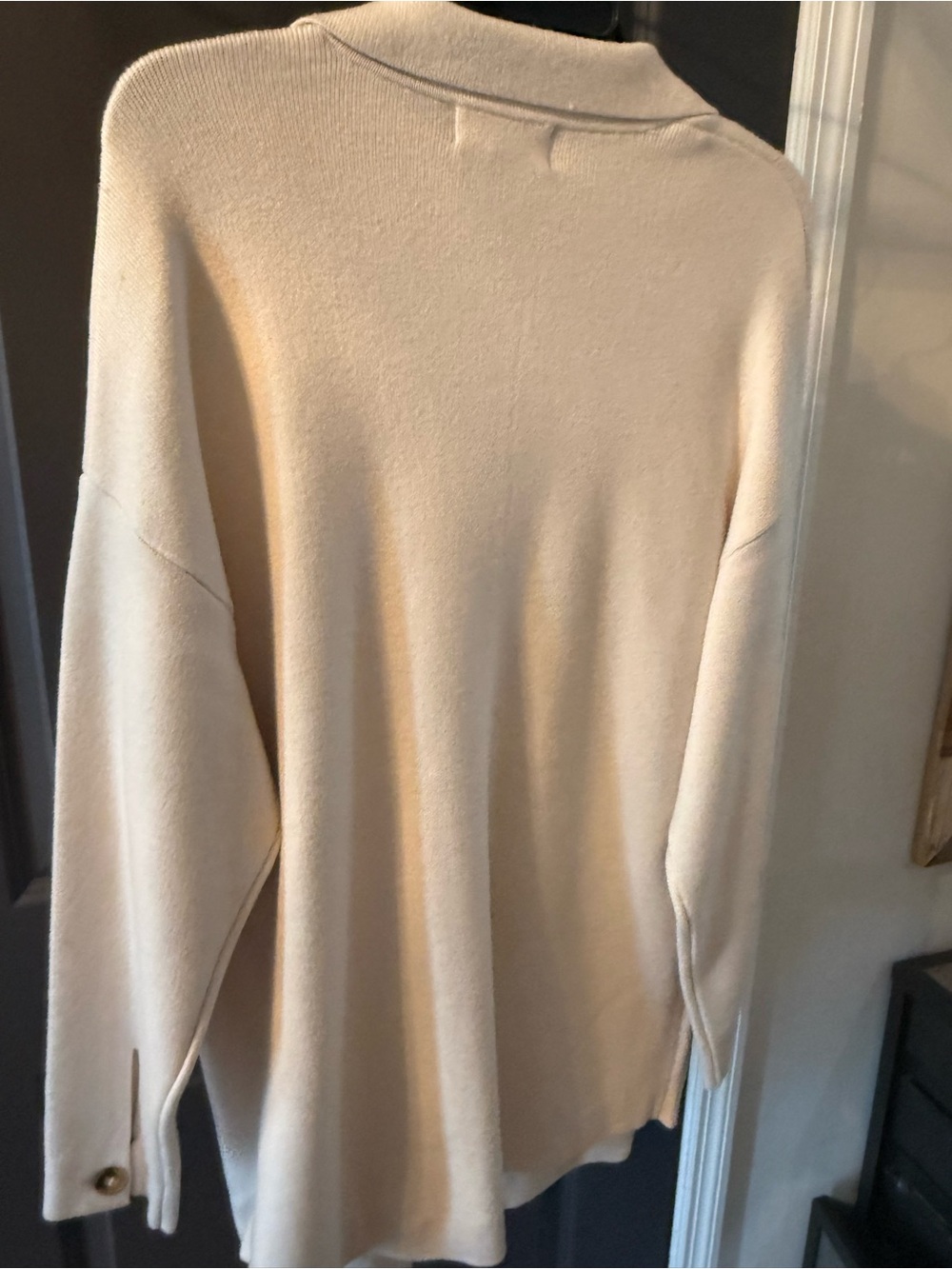 Truth Cream Utility Shacket with Button-Front Pockets - Picture 4 of 6
